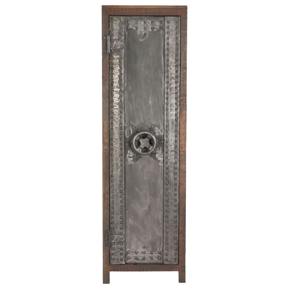 Home Trends &amp; Design Steampunk Cabinet in Brown and Gunmetal, , large