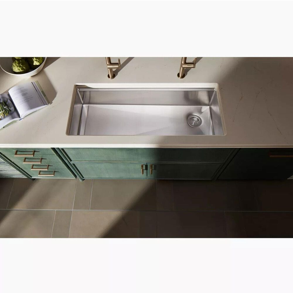 Kohler Strive 44&quot; Undermount Single-Bowl Kitchen Sink in Stainless Steel, , large