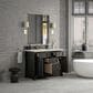 James Martin Vanities Brookfield 48" Single Bathroom Vanity in Black Onyx with 3 cm Victorian Silver Quartz Top and Rectangular Sink, , large