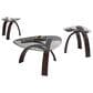 Steve Silver Furniture Pitman 3-Pack Table Base Set in Merlot Cherry, , large