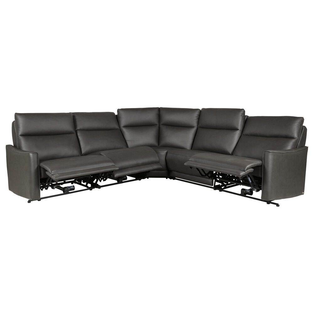 Elran Furniture 5-Piece Power Reclining Sectional in Graphite, , large