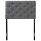 Baxton Studio Viviana Twin Upholstered Panel Headboard in Grey, , large