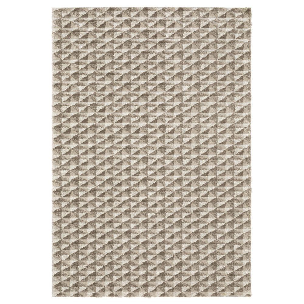Oriental Weavers Wonder WON05 Brown and Beige 6"7" x 9"6" Area Rug, , large
