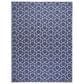 Nourison Horizon HOZ01 Navy 9" x 12" Indoor/Outdoor Area Rug, , large