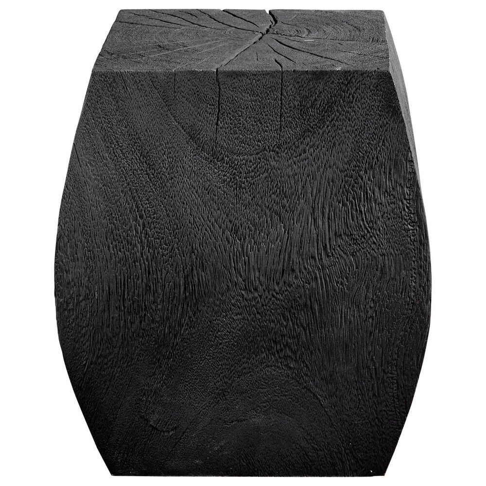 Uttermost Grove Accent Stool in Rustic Black, , large