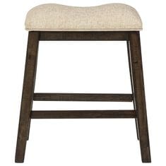 Signature Design by Ashley Rokane Upholstered Stool in Warm Brown