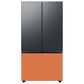 Samsung Bespoke 3-Door French Door Refrigerator Bottom Panel in Clementine Glass, , large