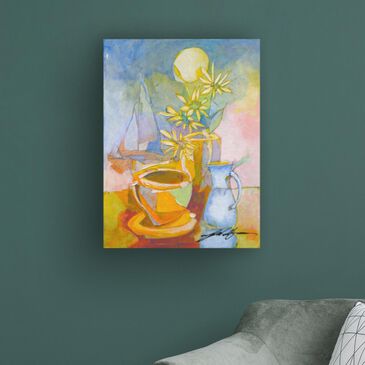 Timberlake Yuval Wolfson "Morning Coffee and Daisies II" 24" x 18" Canvas Art, , large