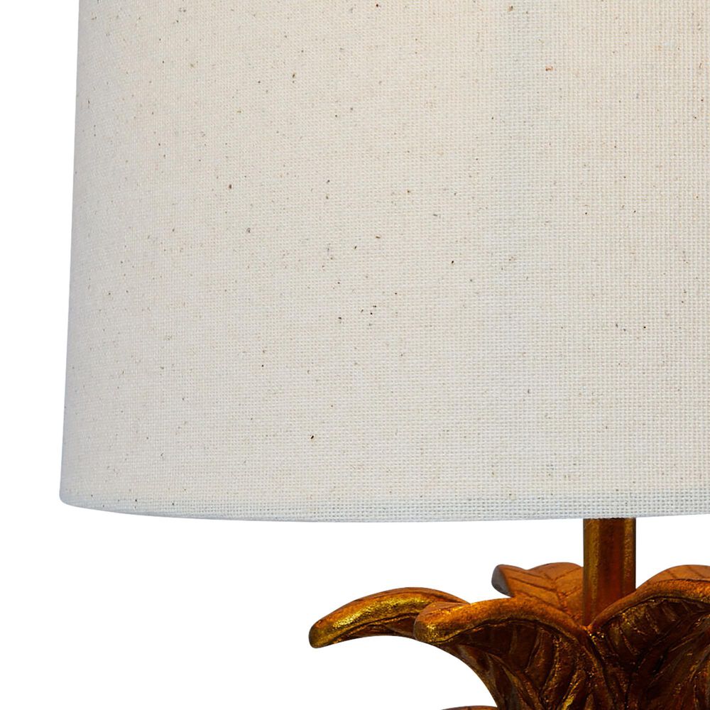Creative Coop Resin Pineapple Table Lamp in Distressed Gold, , large