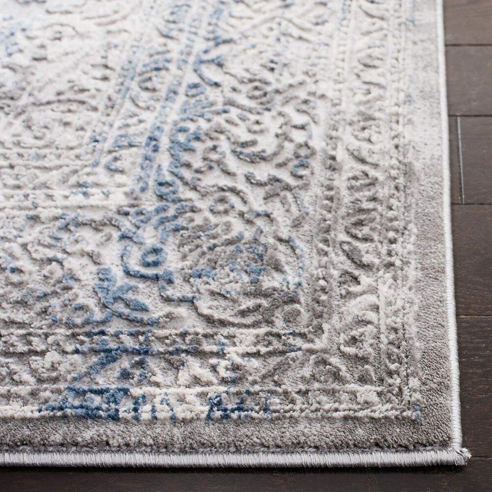 Safavieh Invista Traditional 2&#39; x 8&#39; Grey and Blue Runner, , large