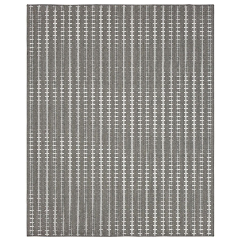 Karastan Gulfport Grey 9" x 12" Indoor/Outdoor Area Rug, , large