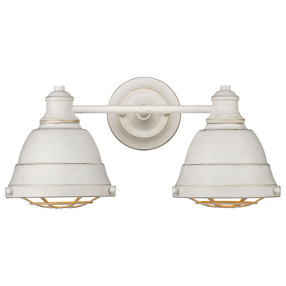 Golden Lighting Bartlett 2-Light Bath Vanity in French White, , large