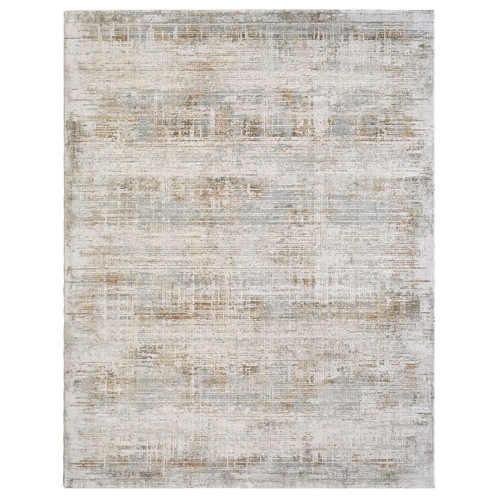 Surya Brunswick Cream, Light Gray, Medium Brown, Charcoal, Light Brown and Mustard 2&#39;7&quot; x 3&#39;11&quot; Area Rug, , large