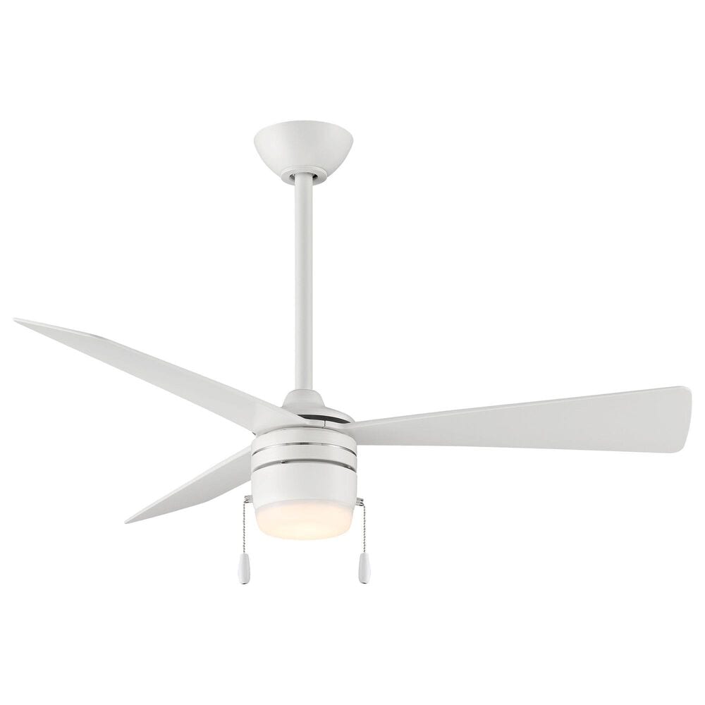 Minka-Aire Vital 44" Ceiling Fan with LED Light in Flat White, , large
