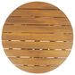 Hearth and Haven Outdoor Round Coffee Table with Slatted Base in Teak, , large