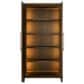 Furniture Worldwide Montclair 4 Piece King Panel Bedroom Set in Embossed Cocoa and Smoked Gold, , large