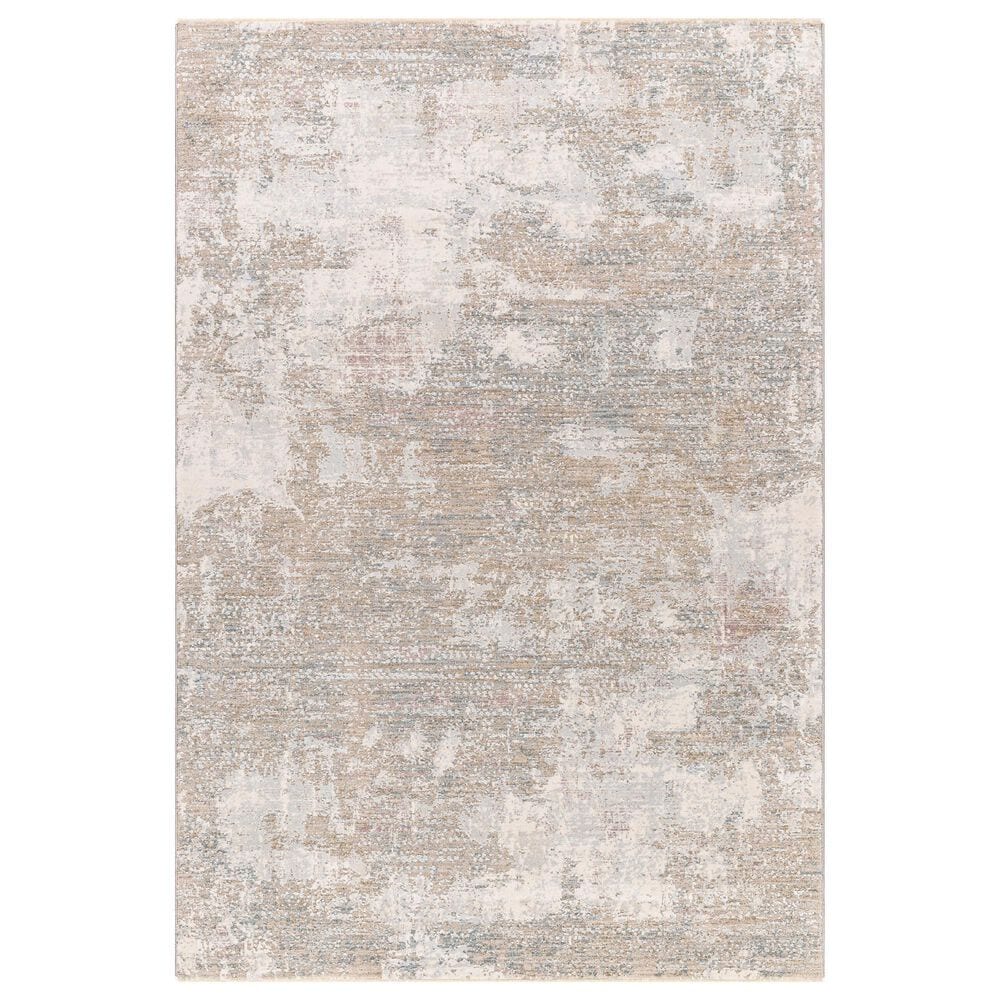 Surya Brunswick 2"7" x 3"11" Cream, Tan, Blue, Taupe, Dusty Pink and Seafoam Area Rug, , large