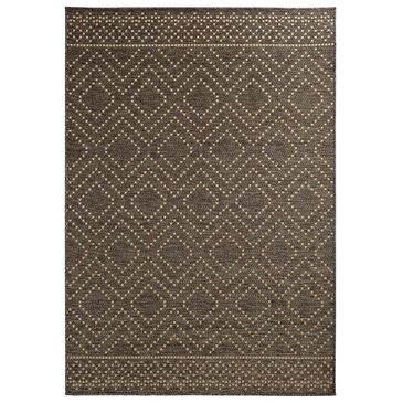 Trisha Yearwood Rug Collection Gather Sidra Border 5"3" x 7"7" Pebble and Natural Area Performance Rug, , large