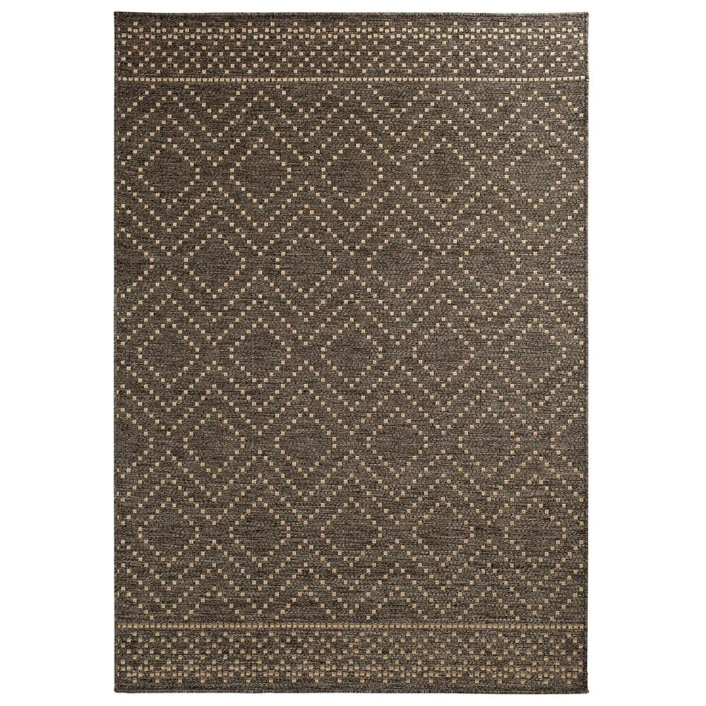 Trisha Yearwood Rug Collection Gather Sidra Border 5"3" x 7"7" Pebble and Natural Area Performance Rug, , large