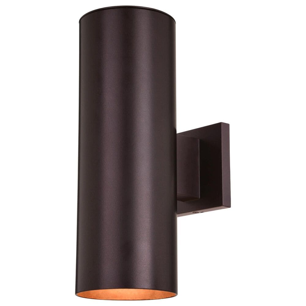 Vaxcel Chiasso 14.25" 2-Light Outdoor Wall Sconce in Deep Bronze, , large