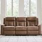 Ashley Mackmenville Manual Reclining Sofa in Caramel, , large