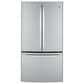 GE Appliances 23.1 Cu. Ft. Counter Depth French Door Refrigerator in Stainless Steel, , large