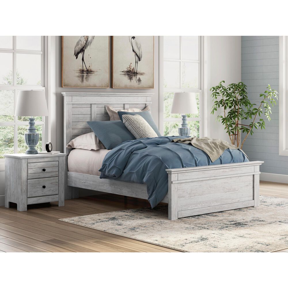Ashley Makidern Full Panel Bed in Whitewash, , large