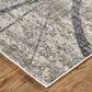 Feizy Kano Charcoal and Gray 6"7" x 9"6" Area Rug, , large