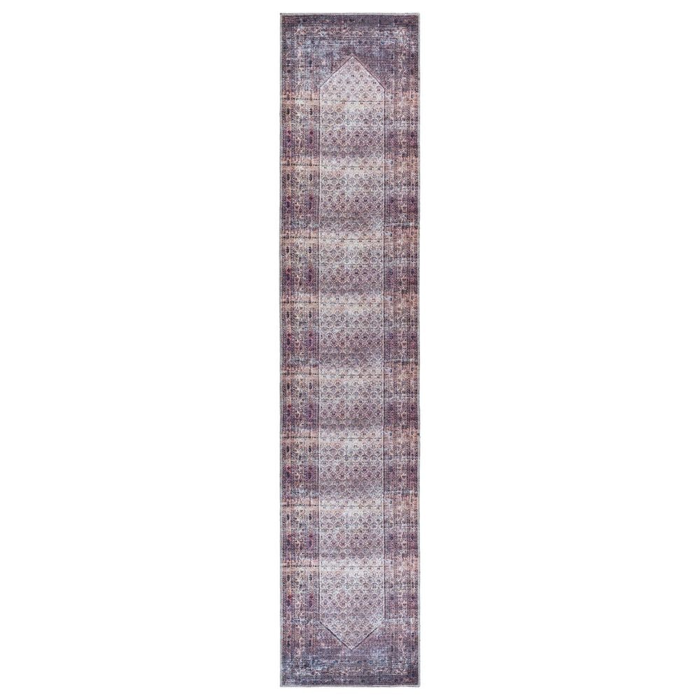 Surya Colin 2"7" x 12" Plum, Ink Blue, Dusty Pink and Cream Runner, , large
