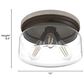 Hunter Devon Park 3-Light Flush Mount in Onyx Bengal and Barnwood, , large
