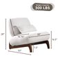 Morden Fort Cloud Boucle Armless Chair in White (Set of 2), , large
