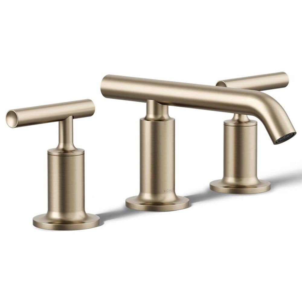 Kohler Purist Widespread Bathroom Sink Faucet in Vibrant Brushed Bronze, , large