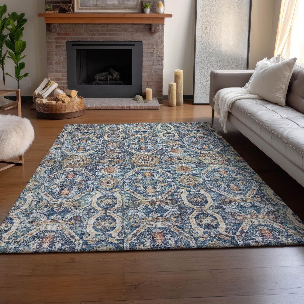Dalyn Rug Company Neo NO6 3&#39; x 5&#39; Denim Area Rug, , large