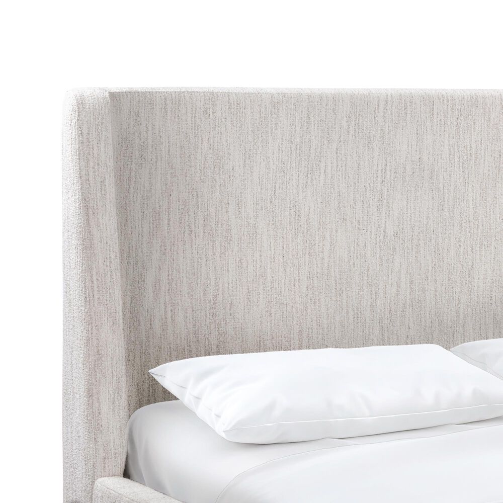 Simeon Collection Breckenridge Queen Wingback Bed in Grace Bone, , large