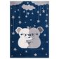 Safavieh Carousel Animals 4" x 6" Navy and Grey Kids  Area Rug, , large