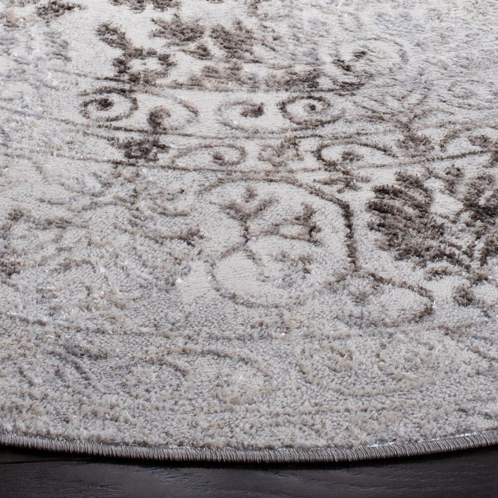 Safavieh Orchard ORC684 6&#39;7&quot; Round Grey and Light Grey Area Rug, , large