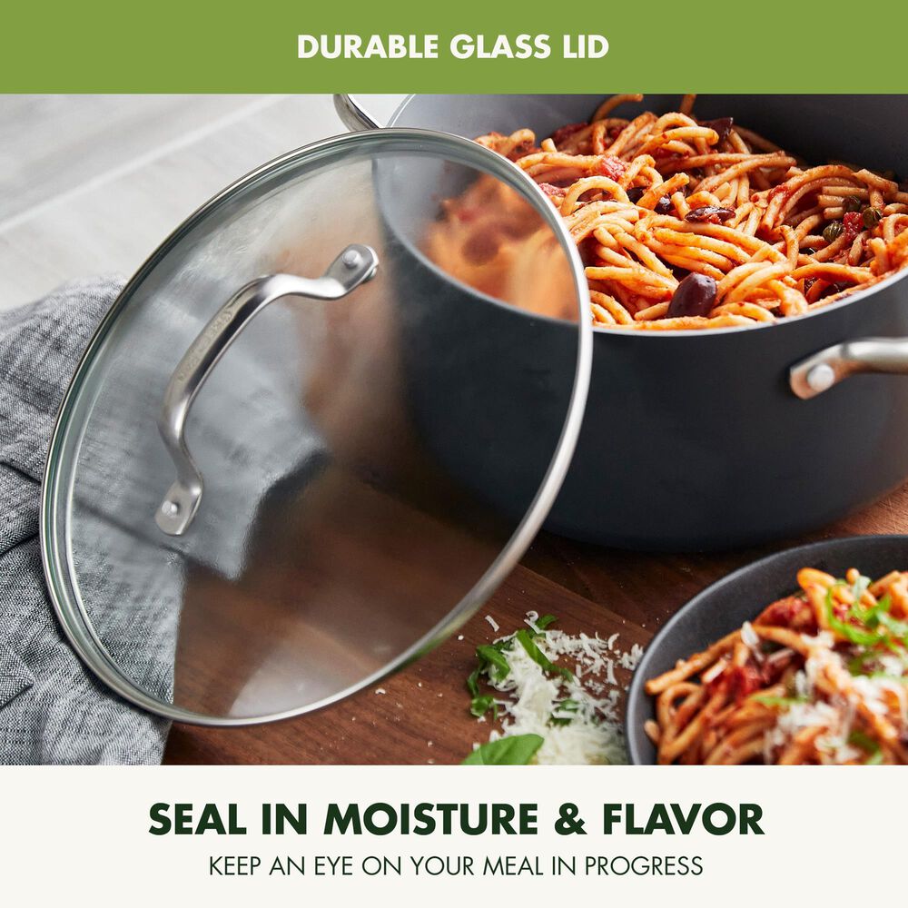 Green Pan Valencia Pro 5-Quart Nonstick Stockpot with Lid in Grey, , large