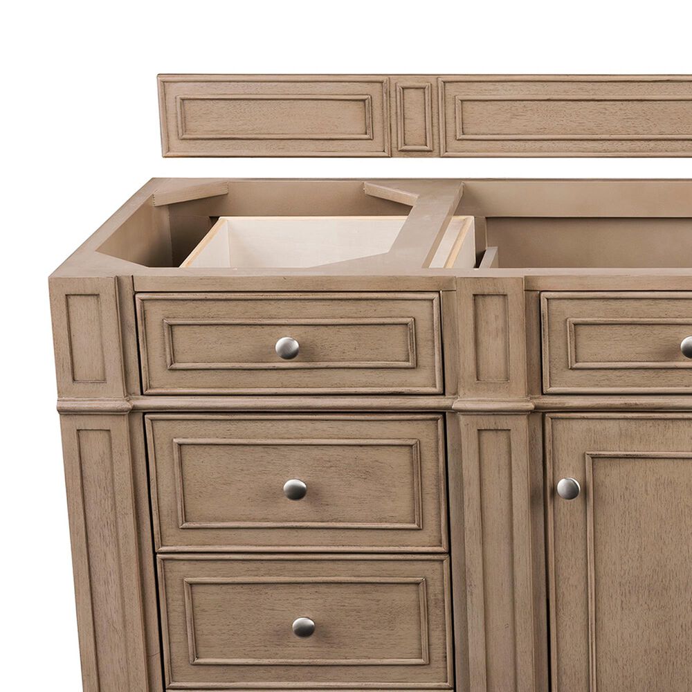 James Martin Bristol 60" Single Bathroom Vanity in White Washed Walnut Nebraska