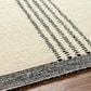 Surya Brook Solid 5" x 7"6" Black and Butter Area Rug, , large