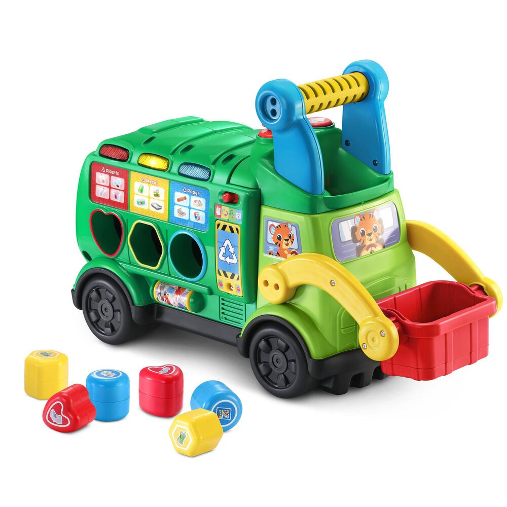Vtech Toys Sort and Recycle Ride-On Truck, , large