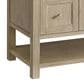 James Martin Vanities Breckenridge 48" Single Vanity in Whitewashed Oak with 3 cm Arctic Fall Solid Surface Top, , large