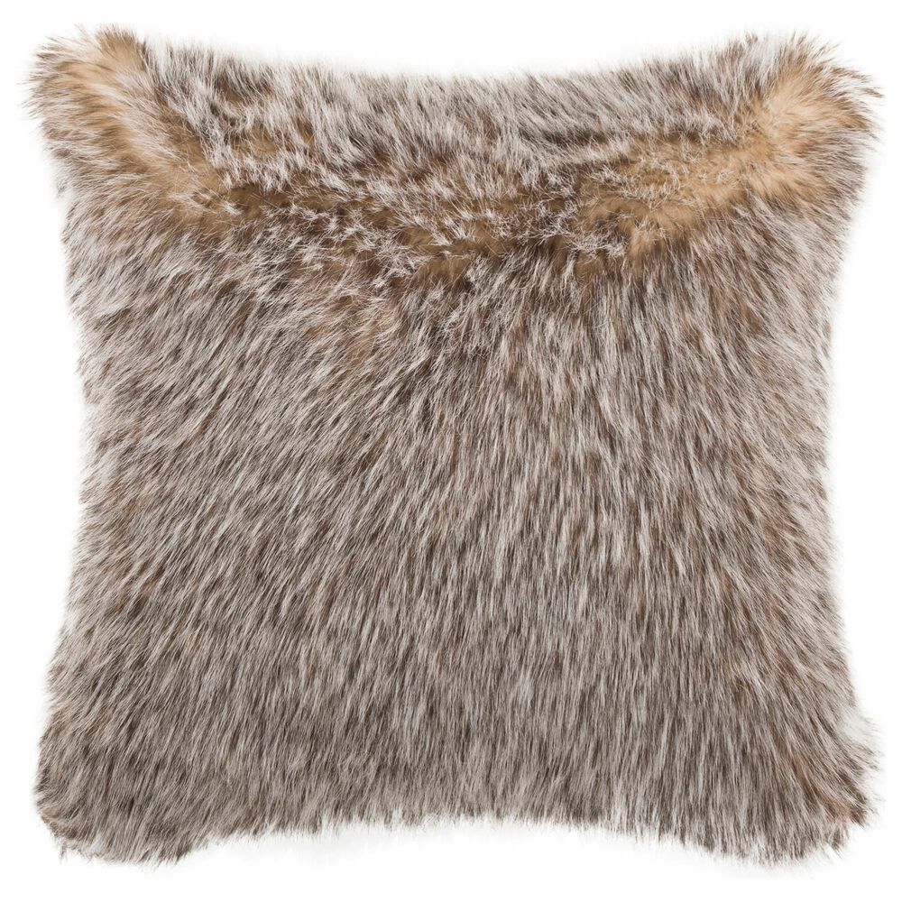 Safavieh Dusty Fur 20&quot; Pillow in Gray, , large
