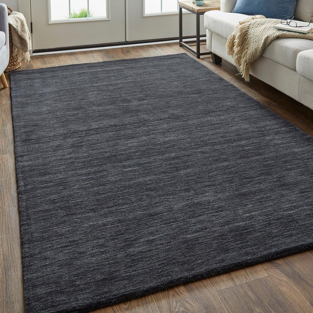 Feizy Luna 8&#39; x 11&#39; Black Area Rug, , large