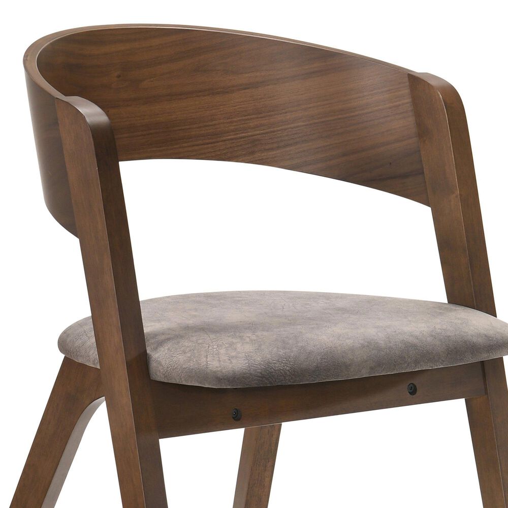 Armen Living Jackie Dining Chair in Walnut, , large