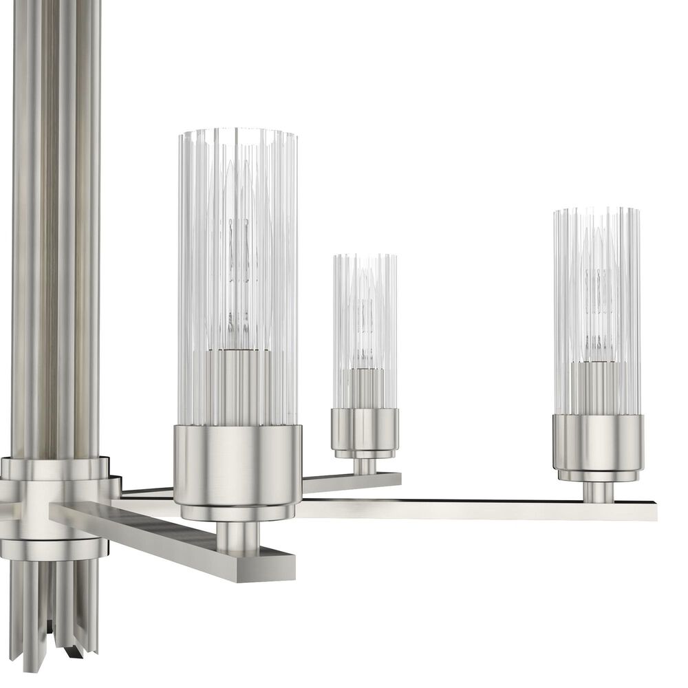 Hunter Gatz 6-Light Chandelier in Brushed Nickel, , large