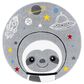 Safavieh Carousel CRK140 3" Round Grey and Ivory Kids  Area Rug, , large