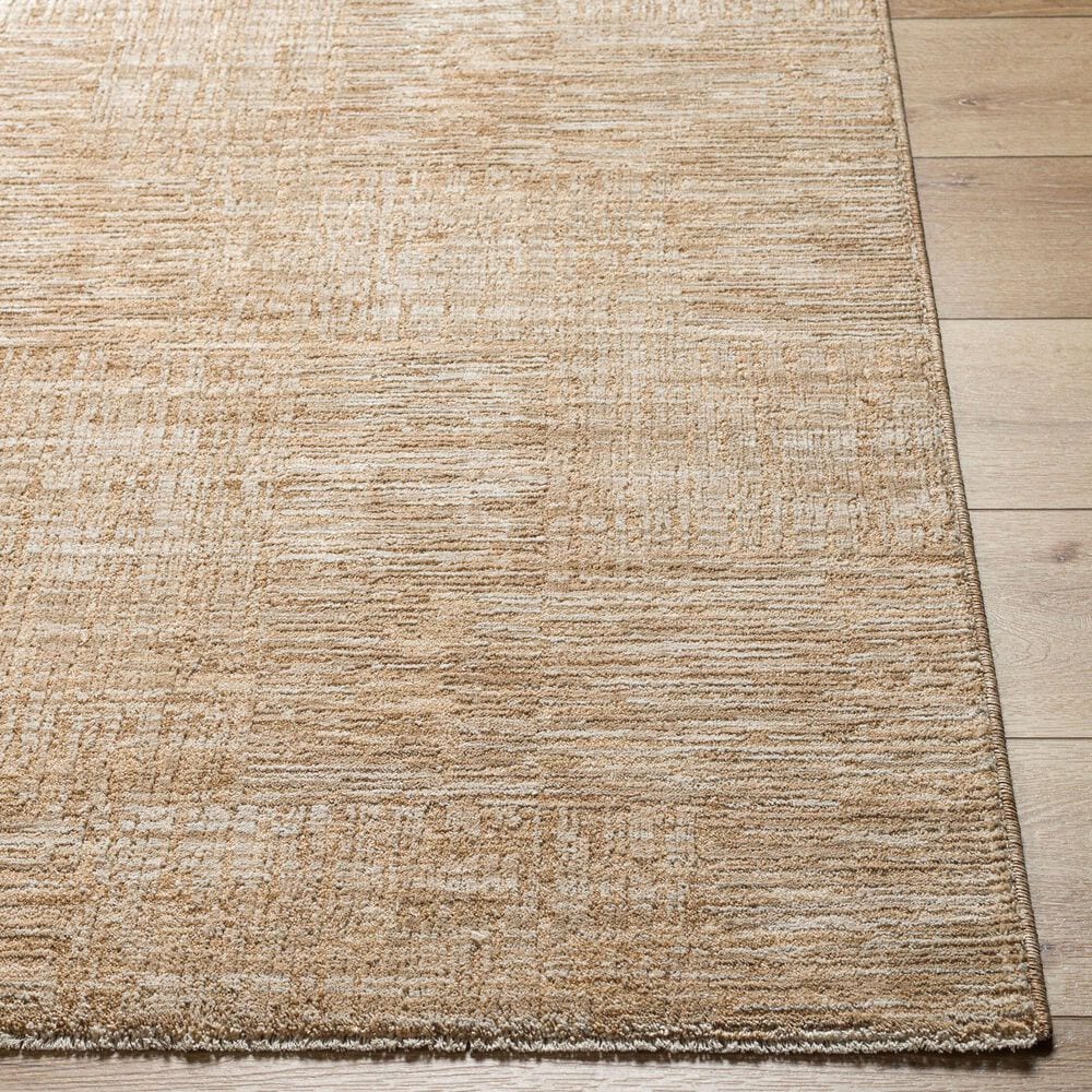 Surya Masterpiece MPC-2308 Medium Gray, Beige, Tan and Medium Brown 6&#39;7&quot; x 9&#39;6&quot; Area Rug, , large
