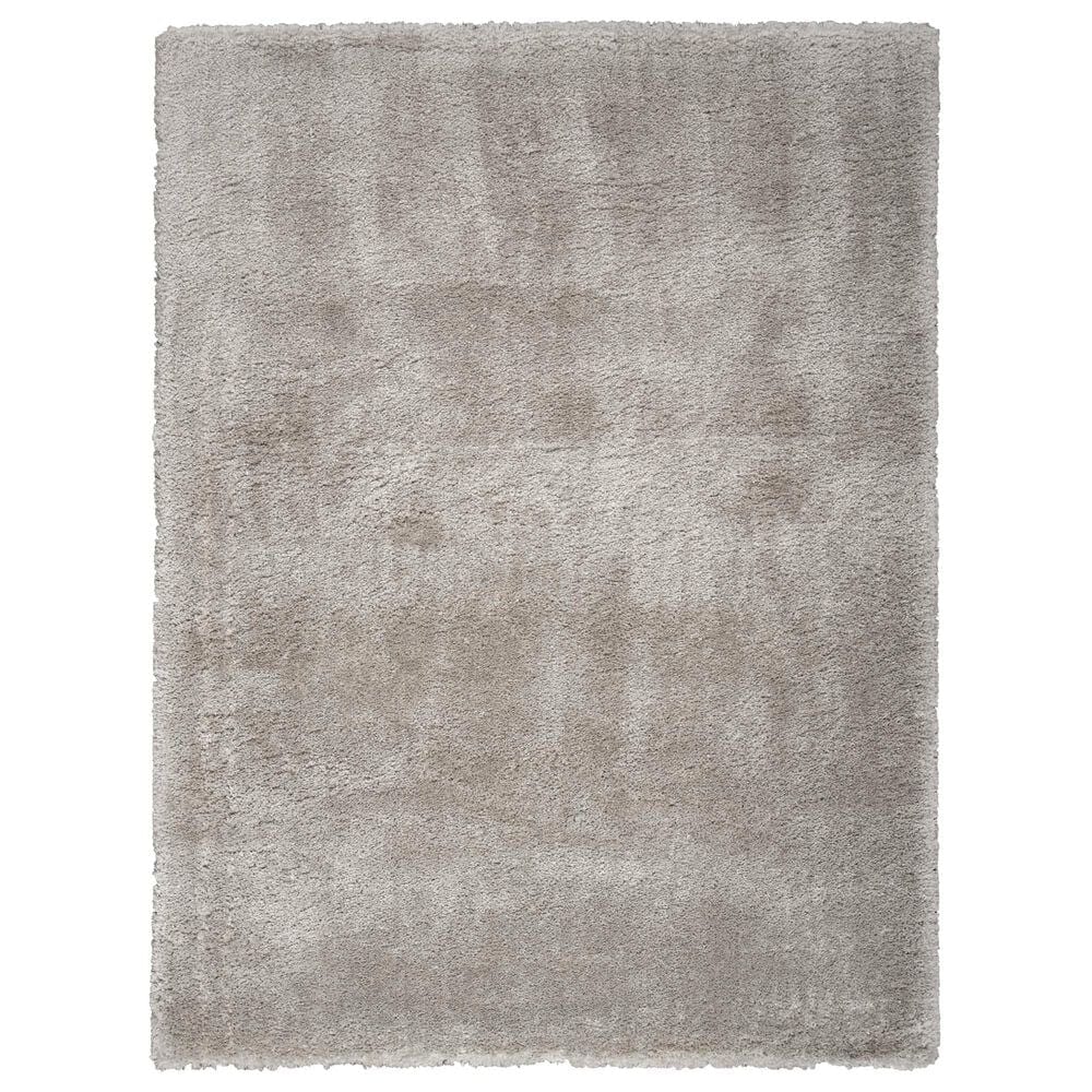 Nourison Dreamy Shag 7"10" x 9"10" Silver Area Rug, , large