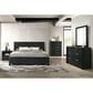 Mayberry Hill South Bed 5 Piece King Panel Bedroom Set in Black, , large