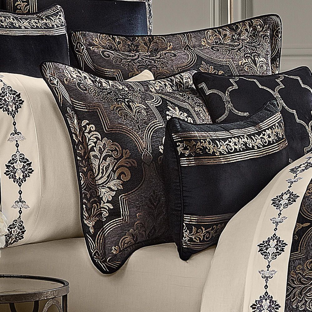 J. Queen New York Windham 4-Piece King Comforter Set in Black, , large
